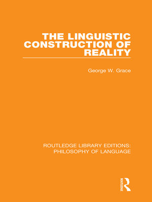 cover image of The Linguistic Construction of Reality
